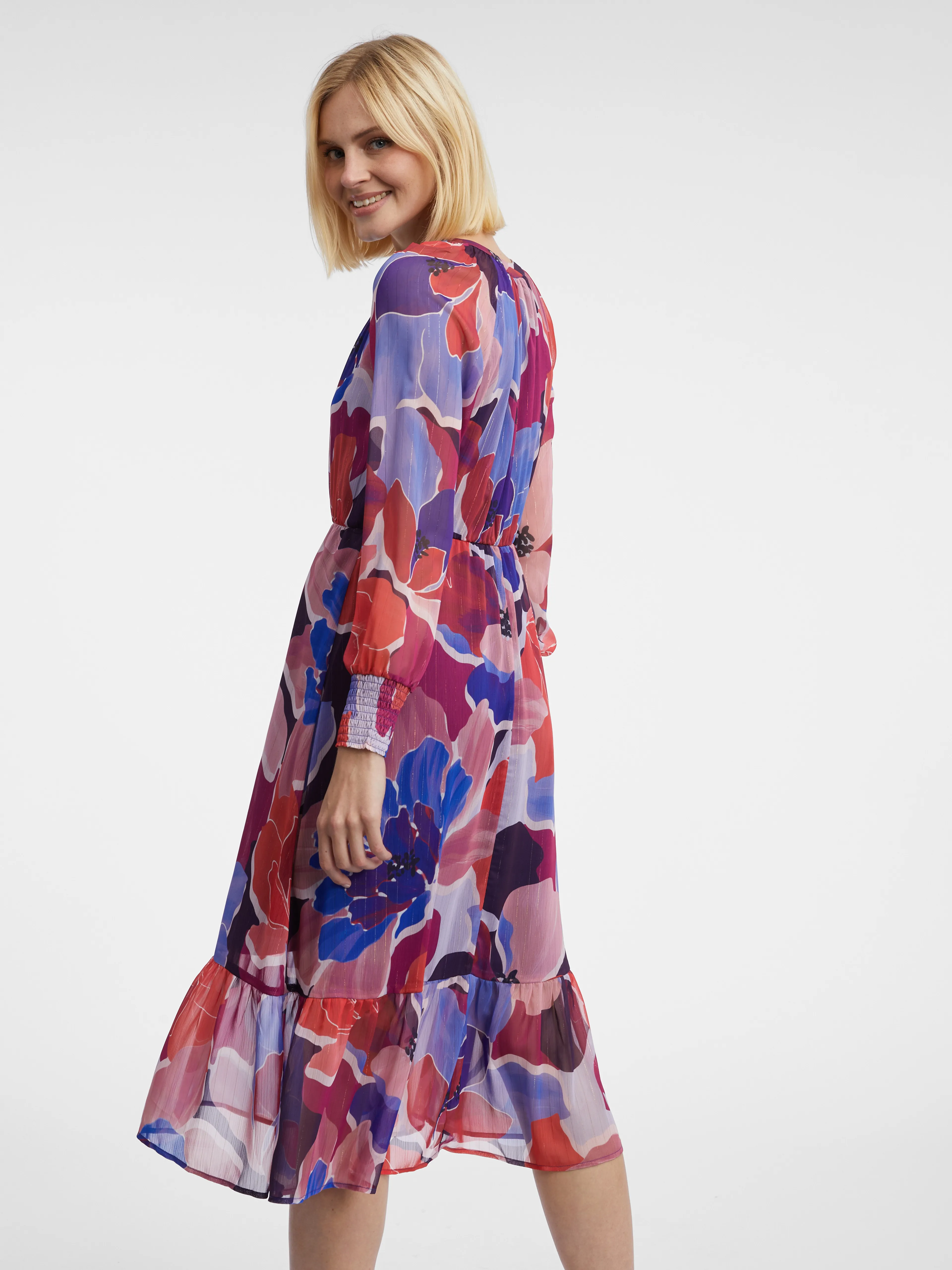 Rotes Damen-Blumenkleid ORSAY
