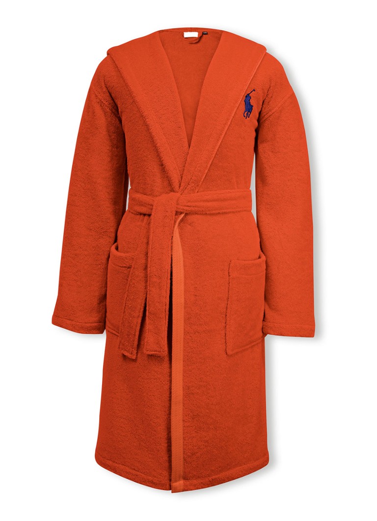 Ralph Lauren Player cotton bathrobe
