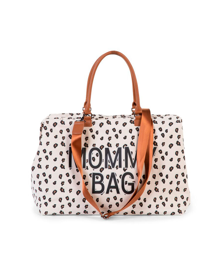 Sac à langer Mommy Bag écru imprimé léopard CHILDHOME