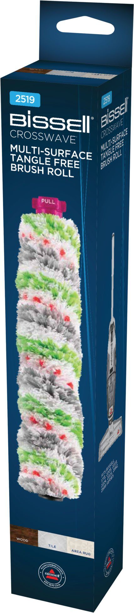 Bissell Bürstenrolle Universal TangleFree, Zubehör für geeignet für CrossWave 17132, 2225N, 2582N, 2588N, (1-tlg)