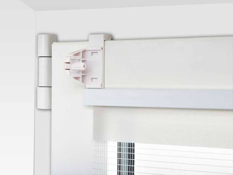 Casa Pura Sichtschutzrollo Mini Day & Night Polyester, Aluminium Elfenbein 600 x 1500 mm