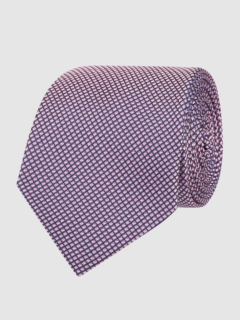 Krawatte aus reiner Seide (7 cm) in pink