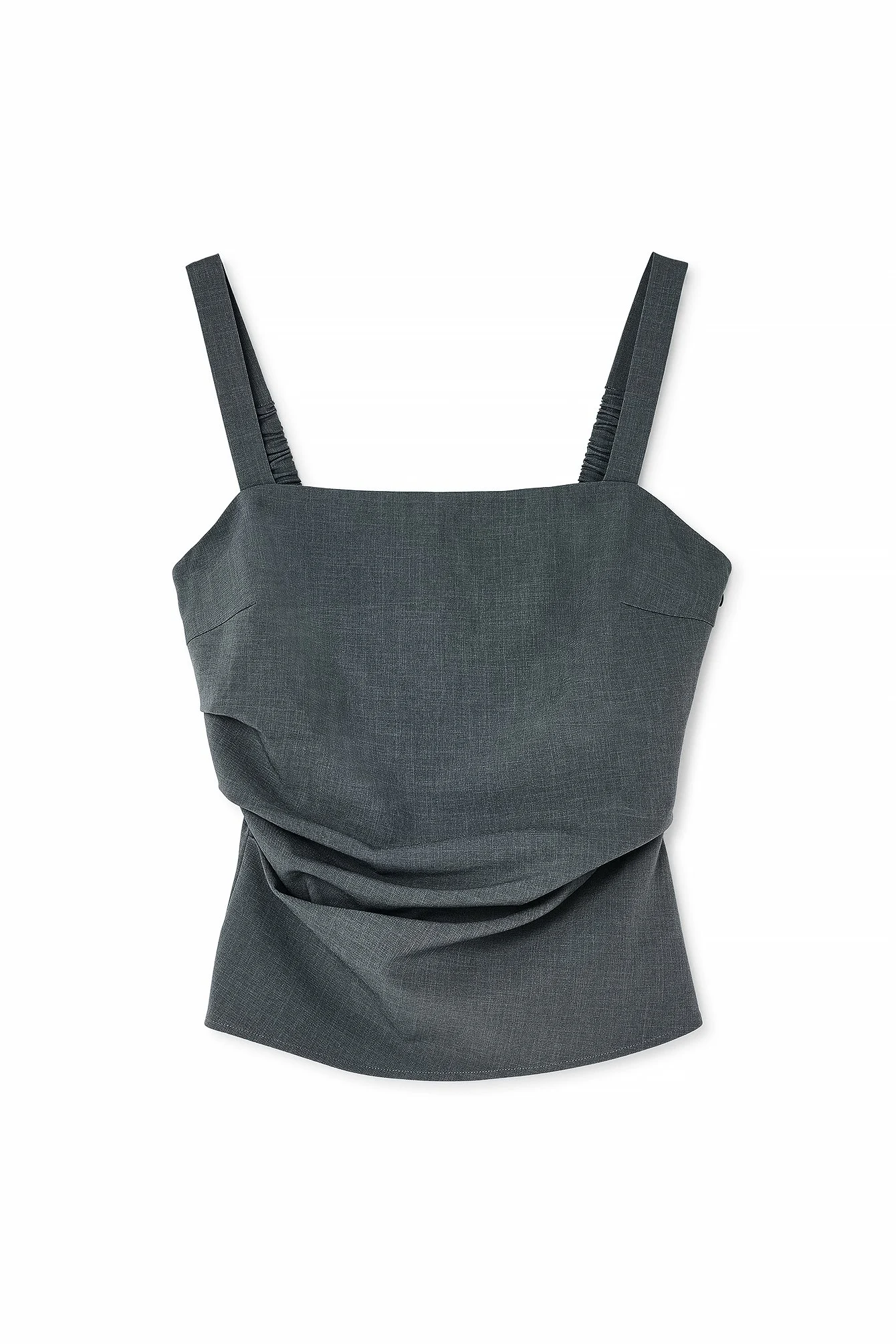 Tailliertes Singlet mit Rüschen