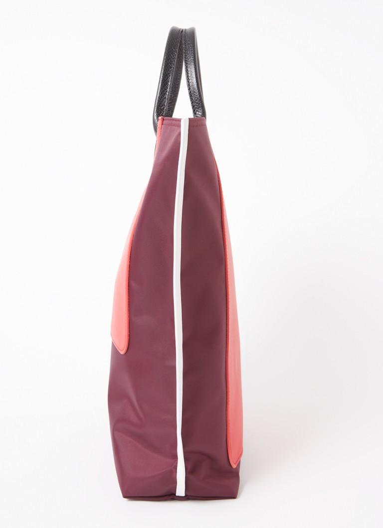 Geantă Longchamp Cabas M cu detalii din piele
