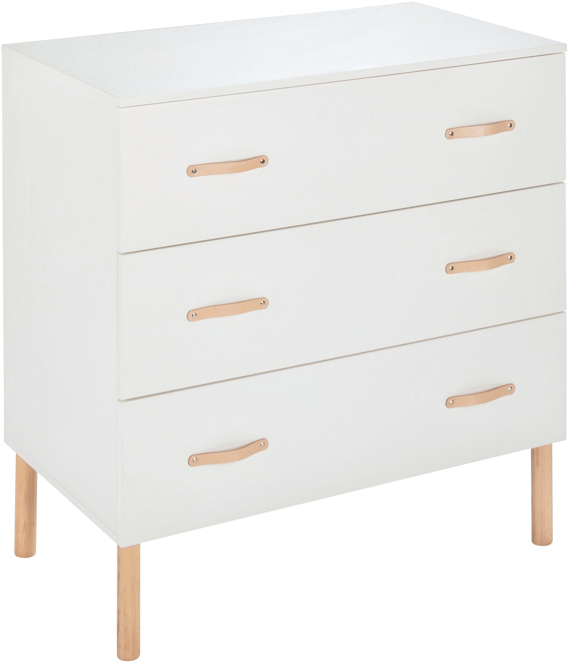 Schardt Babyzimmer-Komplettset Camiel White, (3-St., Kinderbett, Kleiderschrank, Wickelkommode), mit Kinderbett mit Umbauseiten, 3-trg. Schrank und Wickelkommode