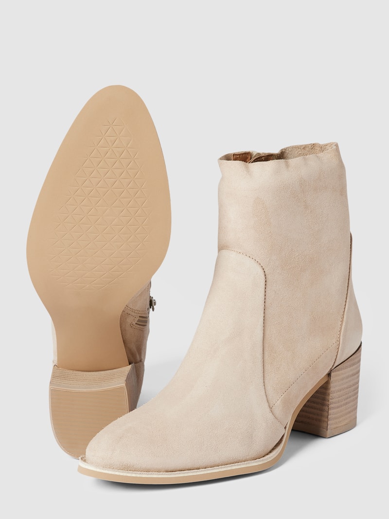 Stiefeletten mit Reißverschluss in taupe
