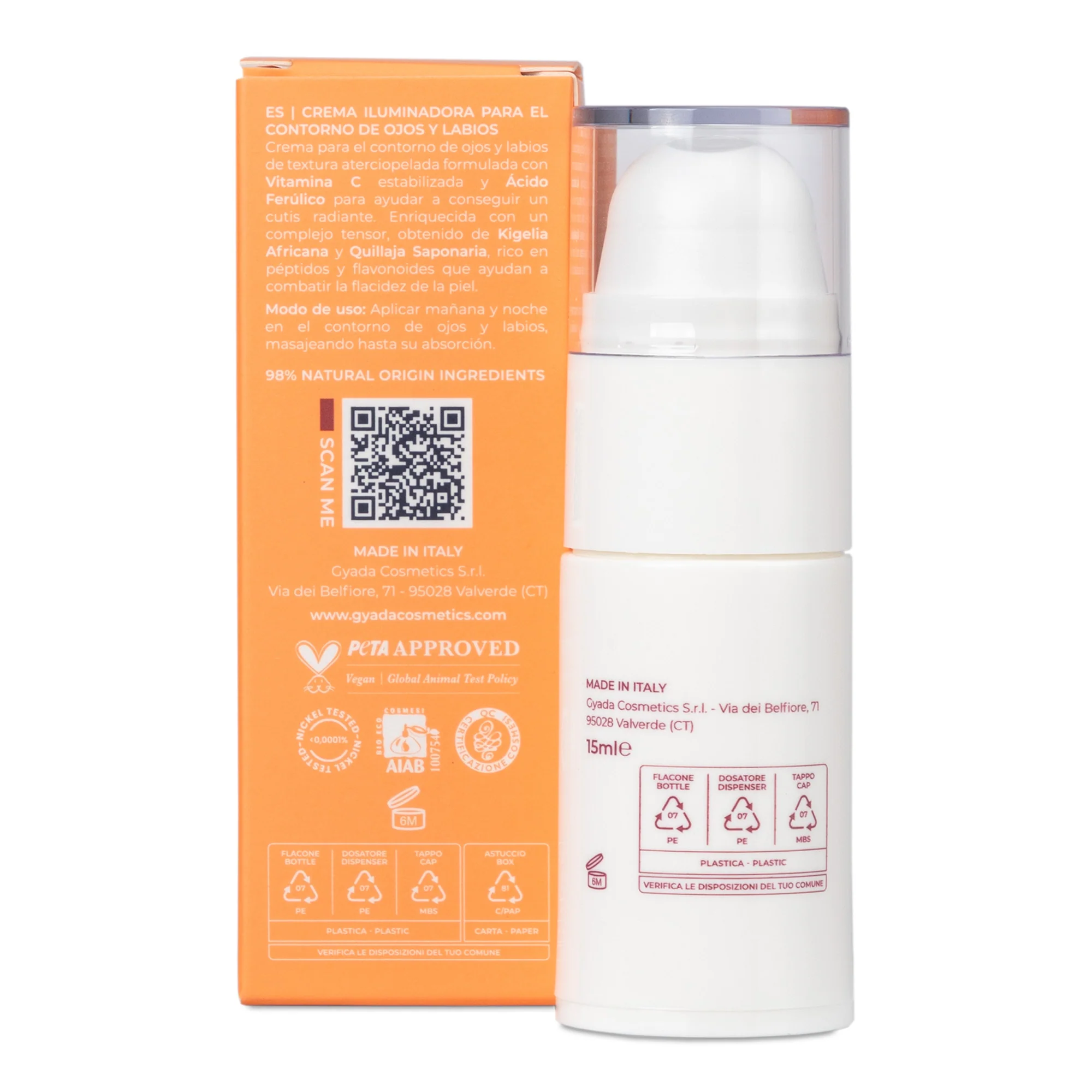 Contur de ochi și buze cu efect de lifting și vitamina C Radiance - Contur de ochi antirid, contur de buze antirid