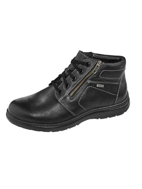 Schnürstiefelette mit zusätzlichem Reißverschluss