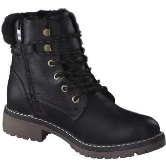 Puccetti Schnür Boots in schwarz