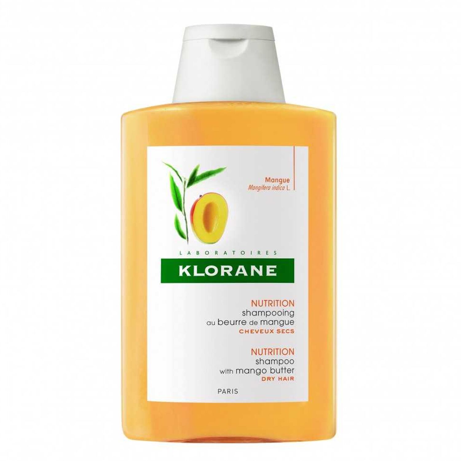 Klorane Shampoing Nutrition à la Mangue - Cheveux Secs 200 ml