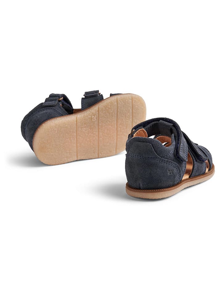 Wheat Leder-Halbsandalen in Anthrazit günstig kaufen