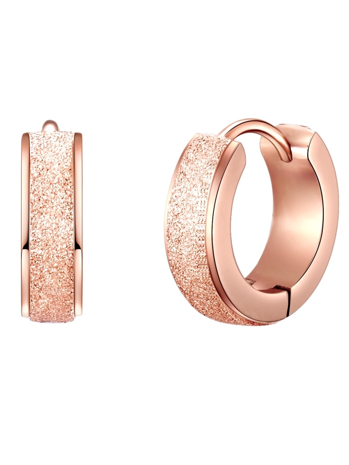 Eastside NY Creolen Edelstahl roségold in roségold günstig kaufen 1 cm