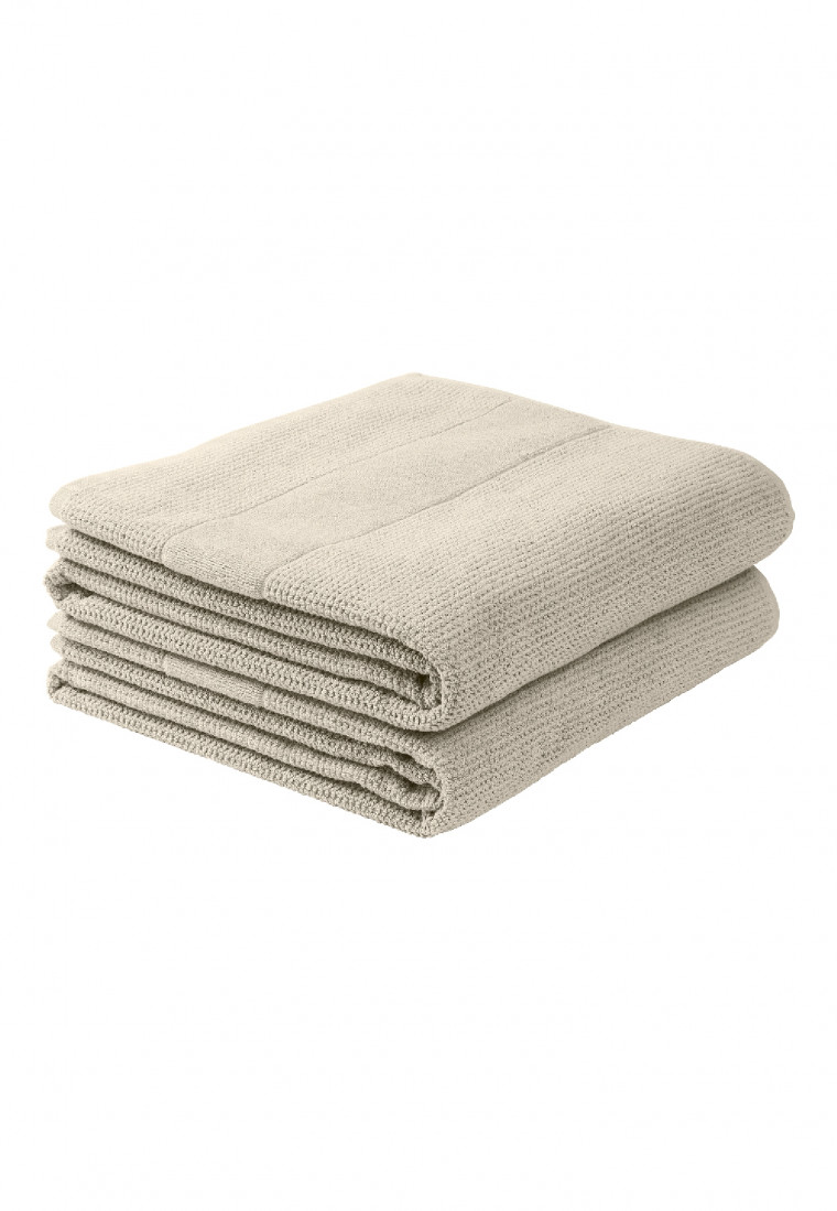 Duschtuch 2er-Pack 70x100 cm taupe - SCHIESSER Home