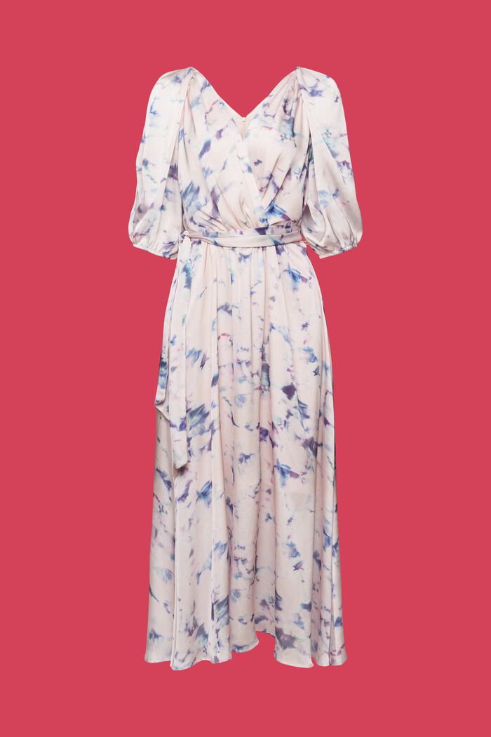 Midi-Kleid mit Wickel-Effekt