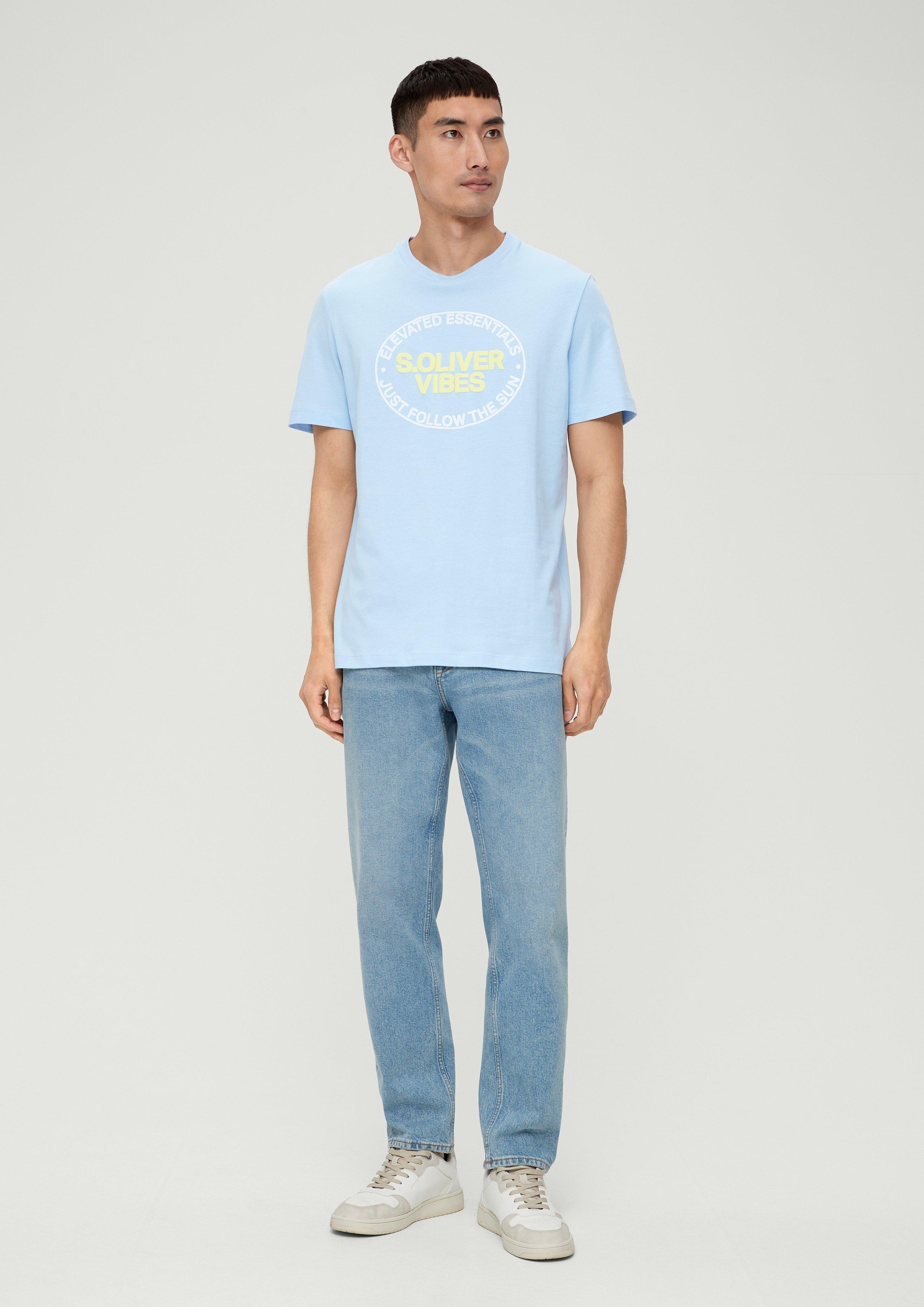 Baumwollshirt mit Frontprint  2131370-50D1