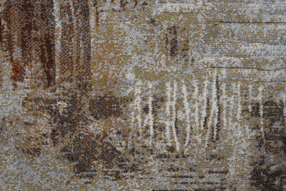 Webteppich Exellenza Grau-Braun-Terrakotta 80 x 150 cm