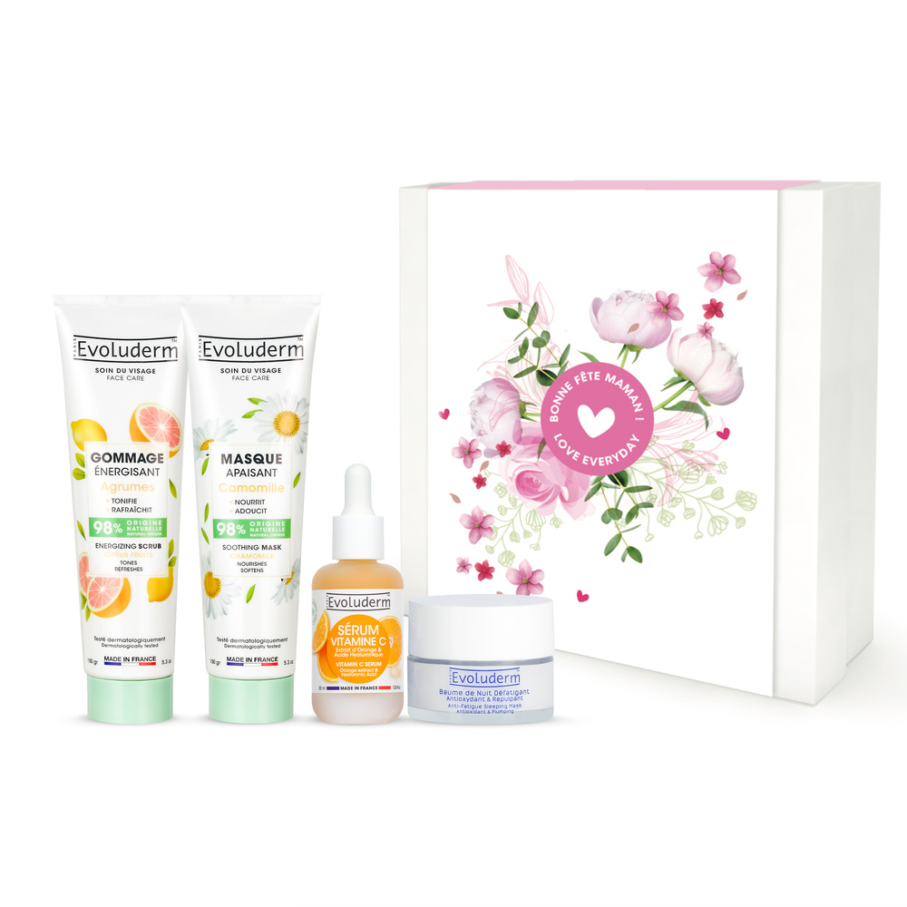 evoluderm fête des mères Coffret Routine Visage Energisante spéciale Fête des Mères