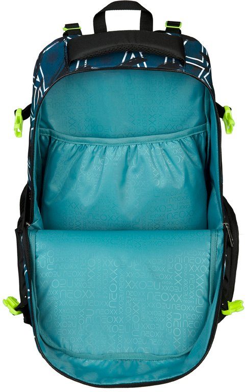 neoxx Schulrucksack Active, Flash yourself, aus recycelten PET-Flaschen