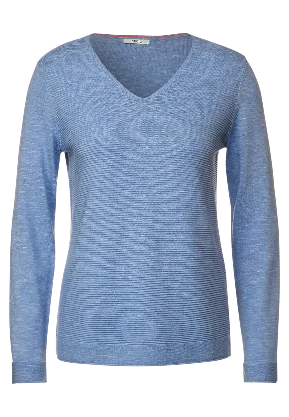 CECIL Struktur Streifen Pullover