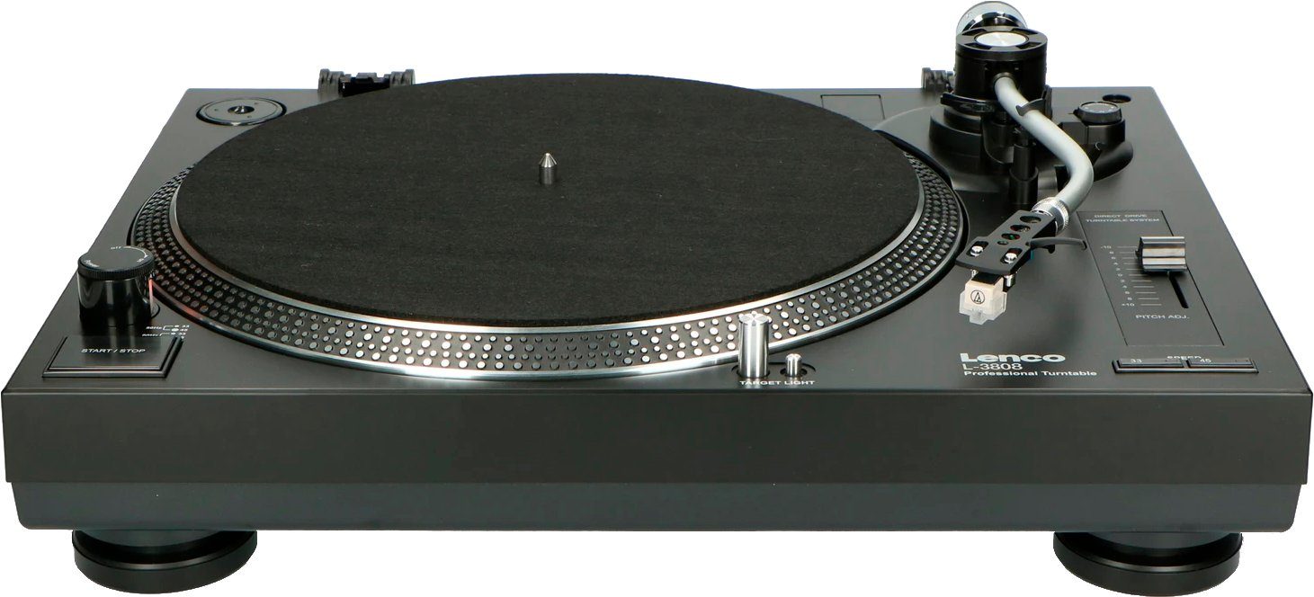 Lenco L-3808 Plattenspieler (Direktantrieb, mit Direktantrieb)