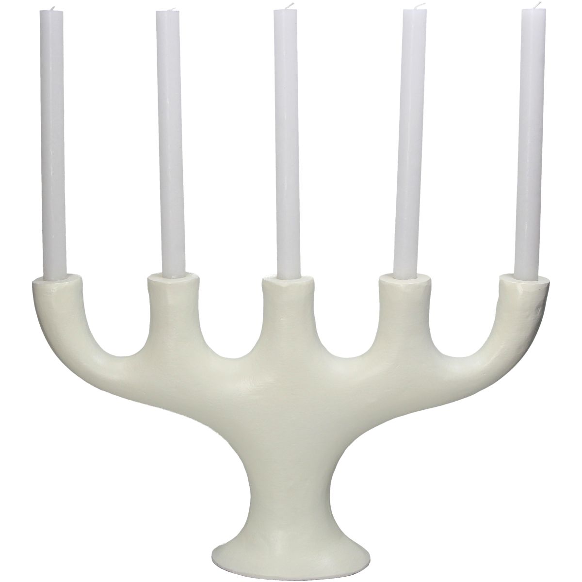 Trendhopper Kerzenständer Five Elfenbeinfarben 30 cm