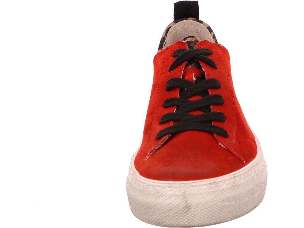 PAUL GREEN Sneaker rot red camel