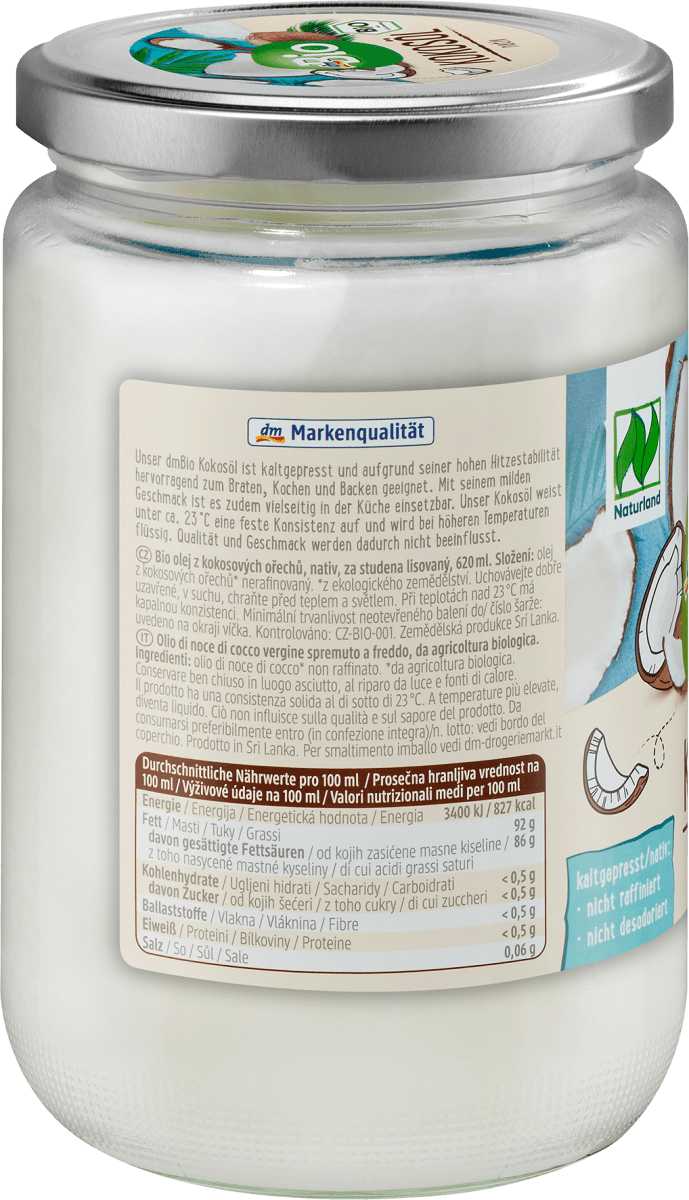 Kokosöl, nativ, 620 ml