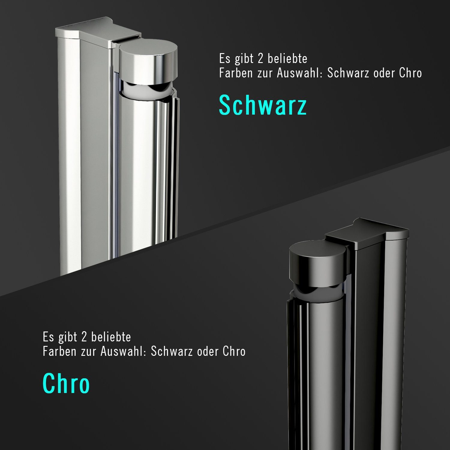 Boromal Badewannenfaltwand Duschtrennwand für Badewanne 100cm 2-teilig Falttür 6mm ESG NANO 140H, Einscheibensicherheitsglas; beidseitiger Nano Beschichtung, hochwertiger glatter Aluminiumrahmen, Hebe-Senk-Mechanismus
