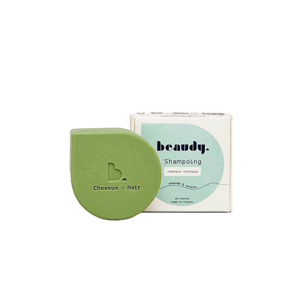 beaudy Shampoing Solide Cheveux Normaux - Huiles d'Amande & d'Avoine - 75g Shampoing solide