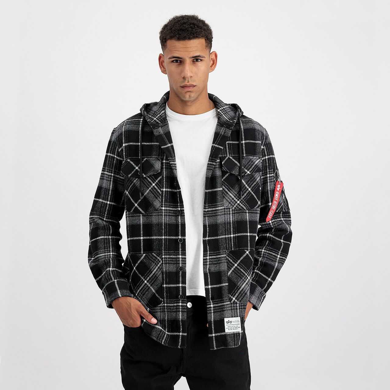 Flanell Hoody Shirt