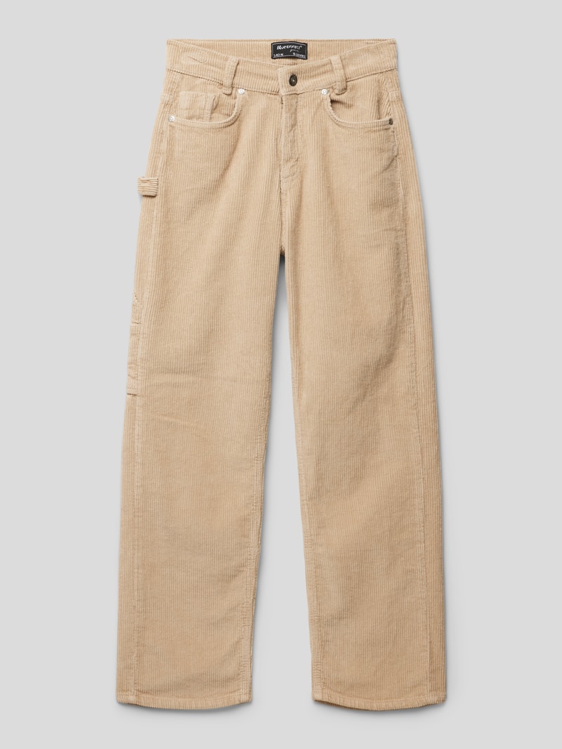 Hose aus Cord Modell 'Corduroy' in camel