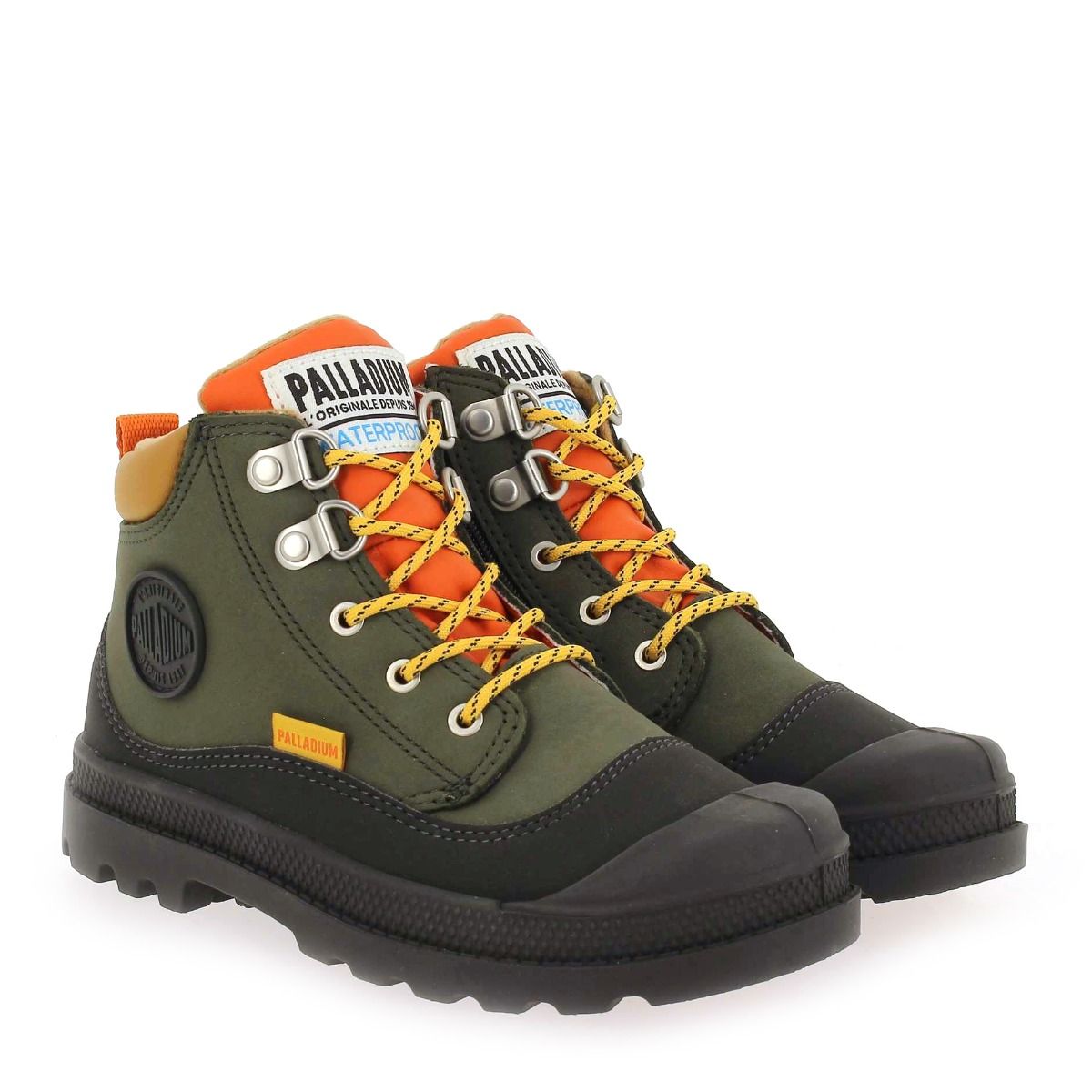 Palladium  PAMPA HI CUFF HKR WP - Kaki Orange