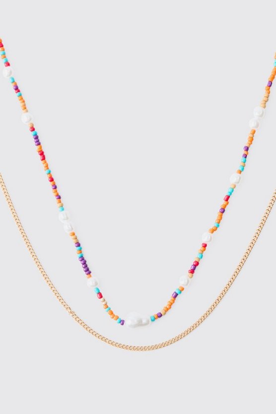 Bead And Chain Necklace