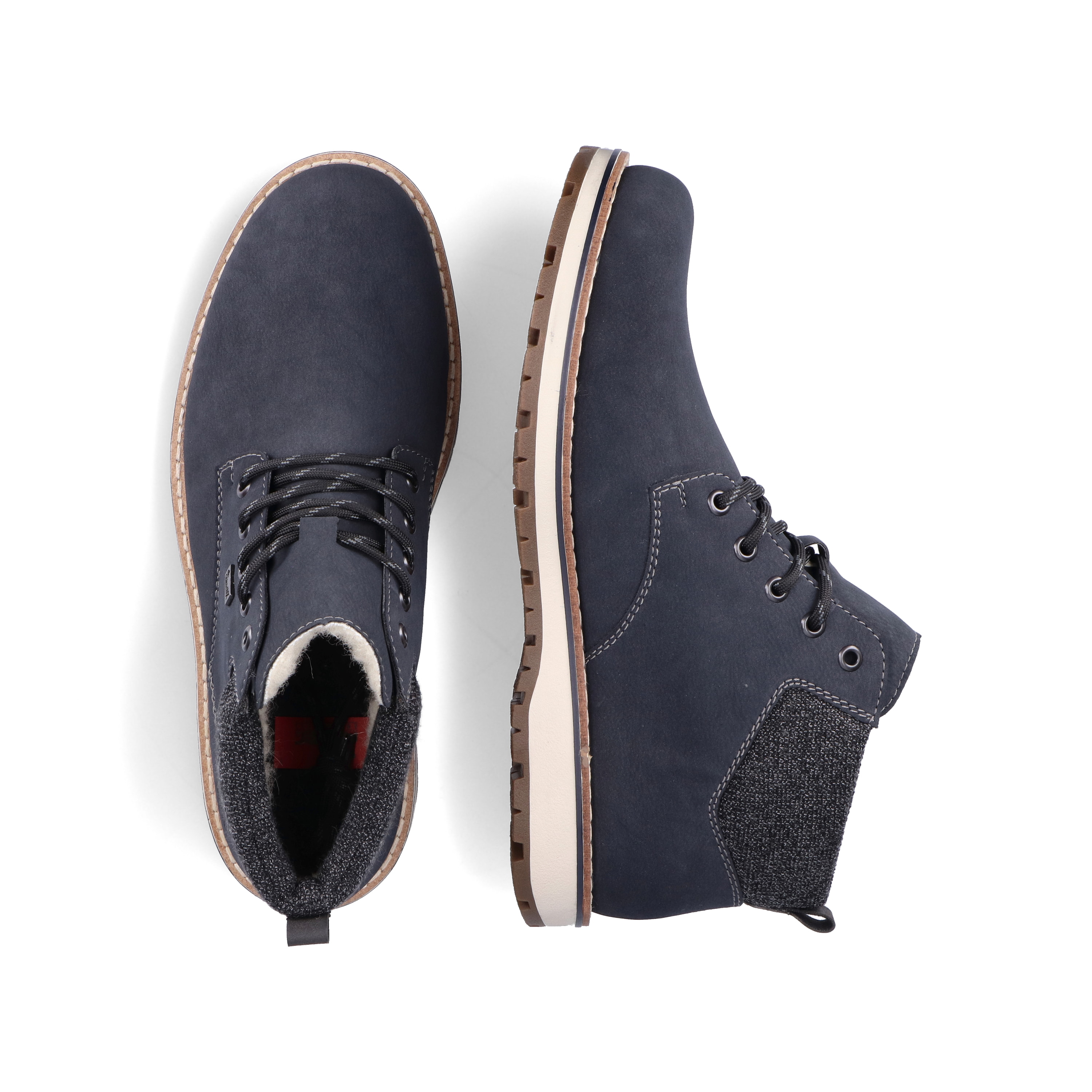 Rieker Herren Schnürstiefel pazifikblau