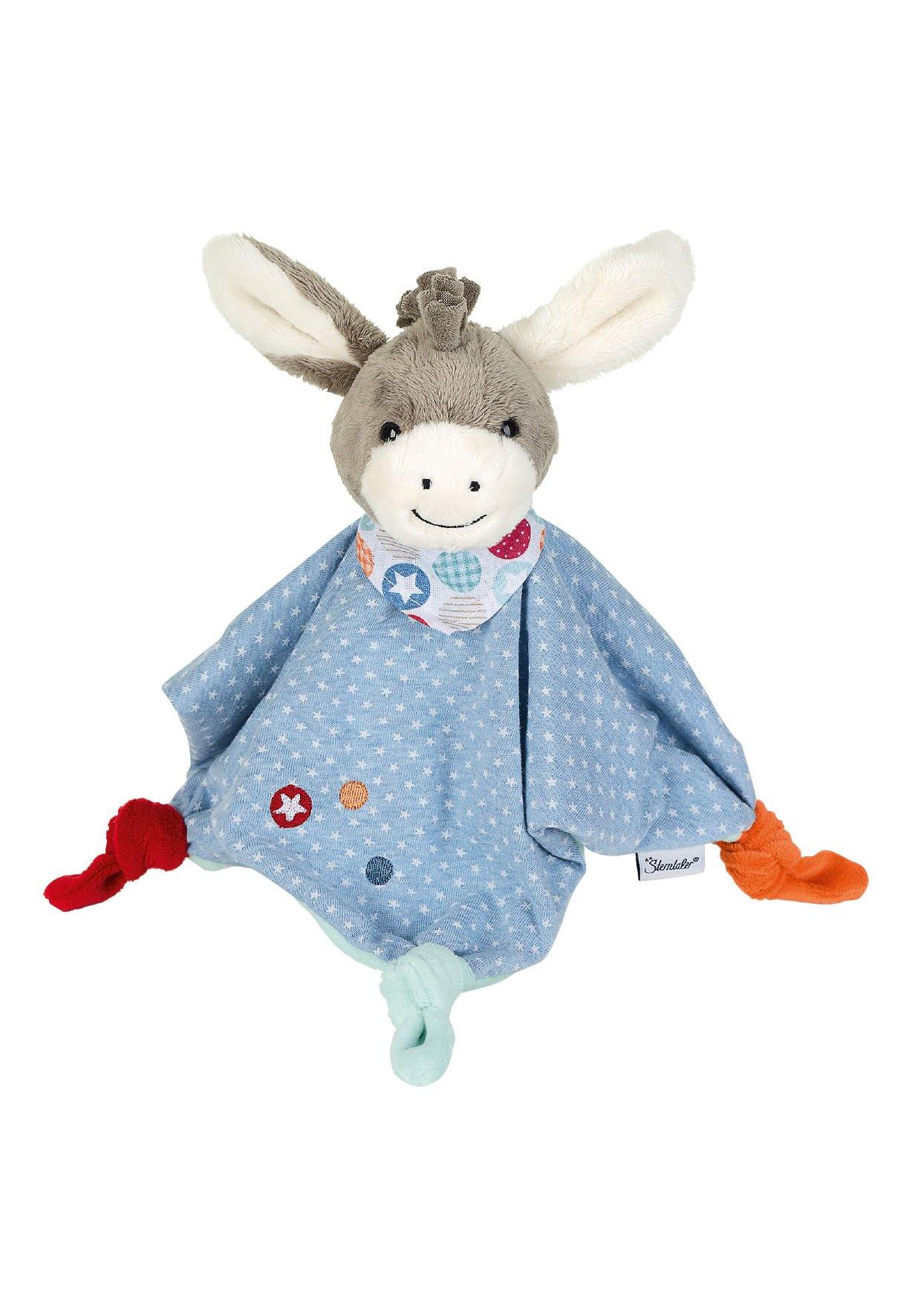 Schmusetuch Esel Emmi in Hellblau, 32 cm