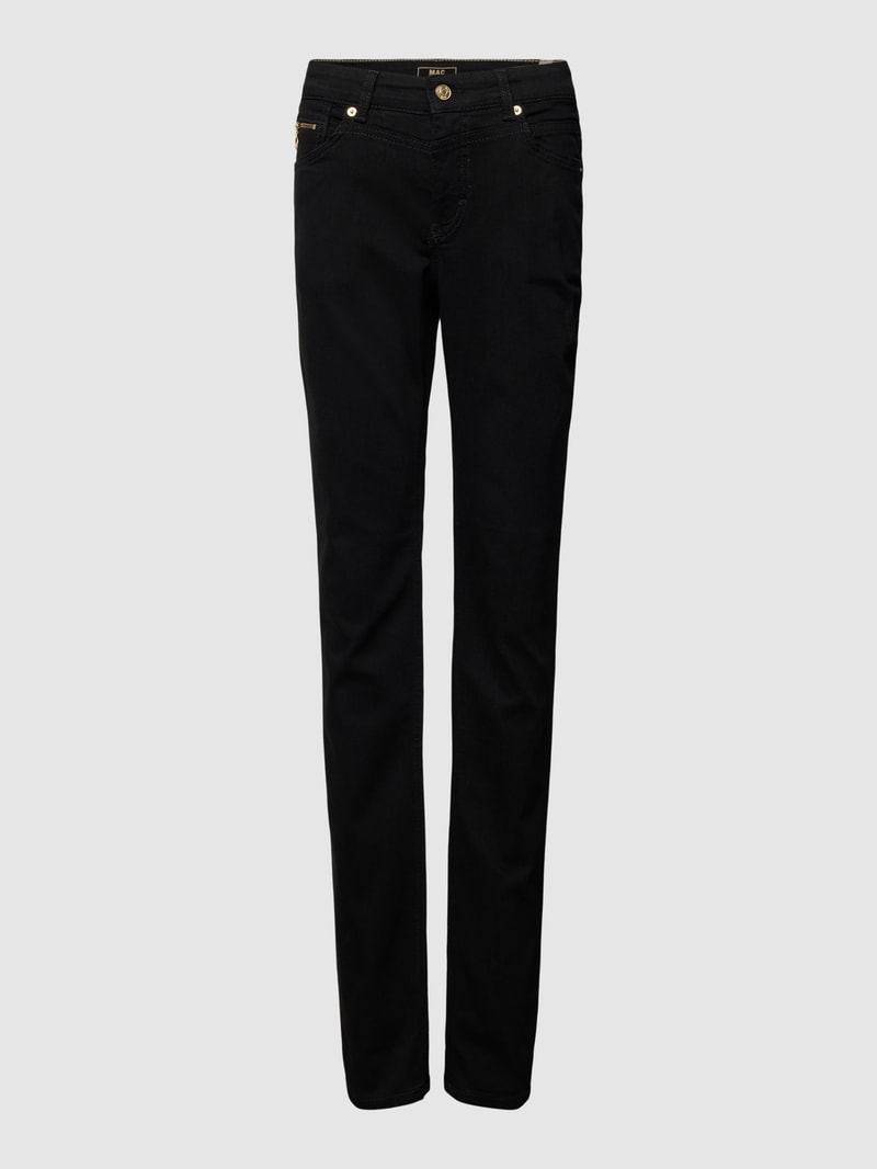 Jeans mit Reißverschlusstasche Modell 'RICH' in schwarz