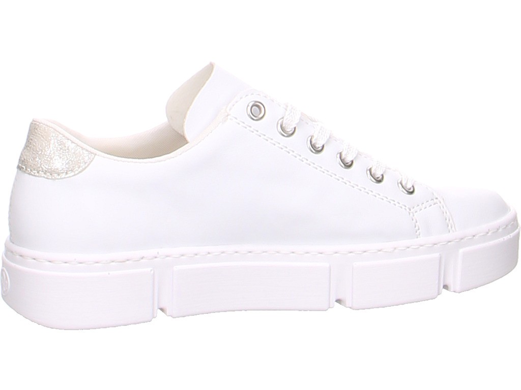 RIEKER Freizeit Schnürer weiss FSK Damen Halbschuhe