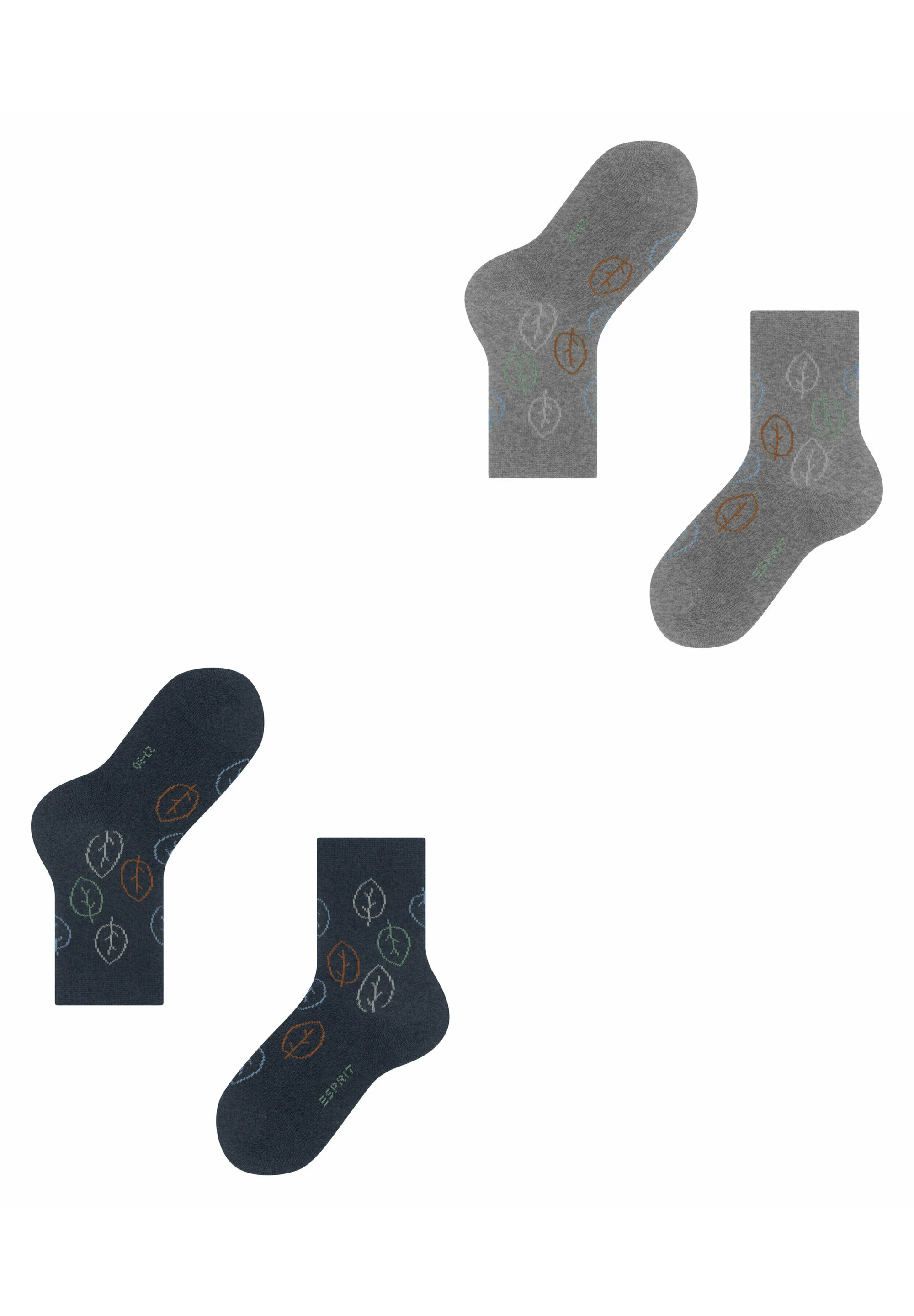 Esprit Forest Pack de 2 calcetines con estampado
