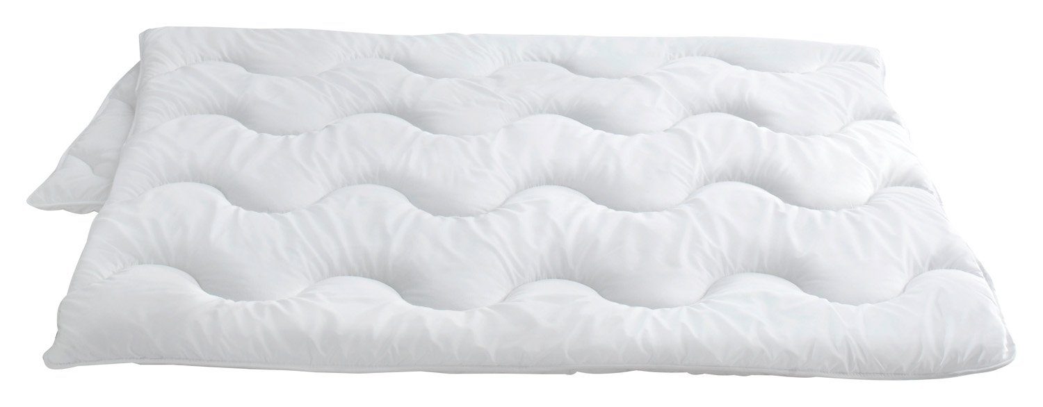 Baumwollbettdecke, Steppdecke CLASSIC, B 155 cm, L 220 cm, Sun Garden, Füllung: Silikonisierte Klimafaser, Bezug: Mikrofaser