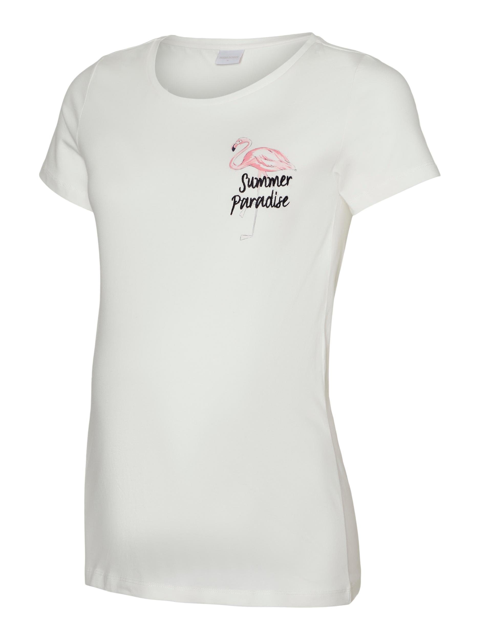 Mamalicious Umstandsshirt MLFELIZ SS JRS TOP mit Flamingo Motiv