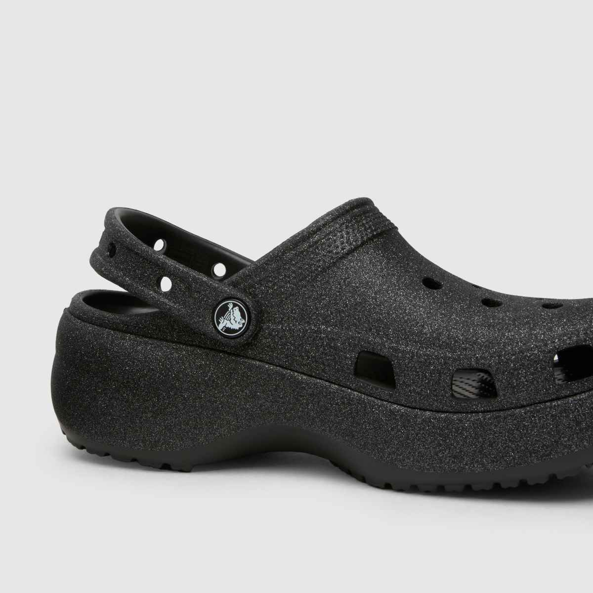 Crocs Classic Platform Clog Papucs Fekete Színben