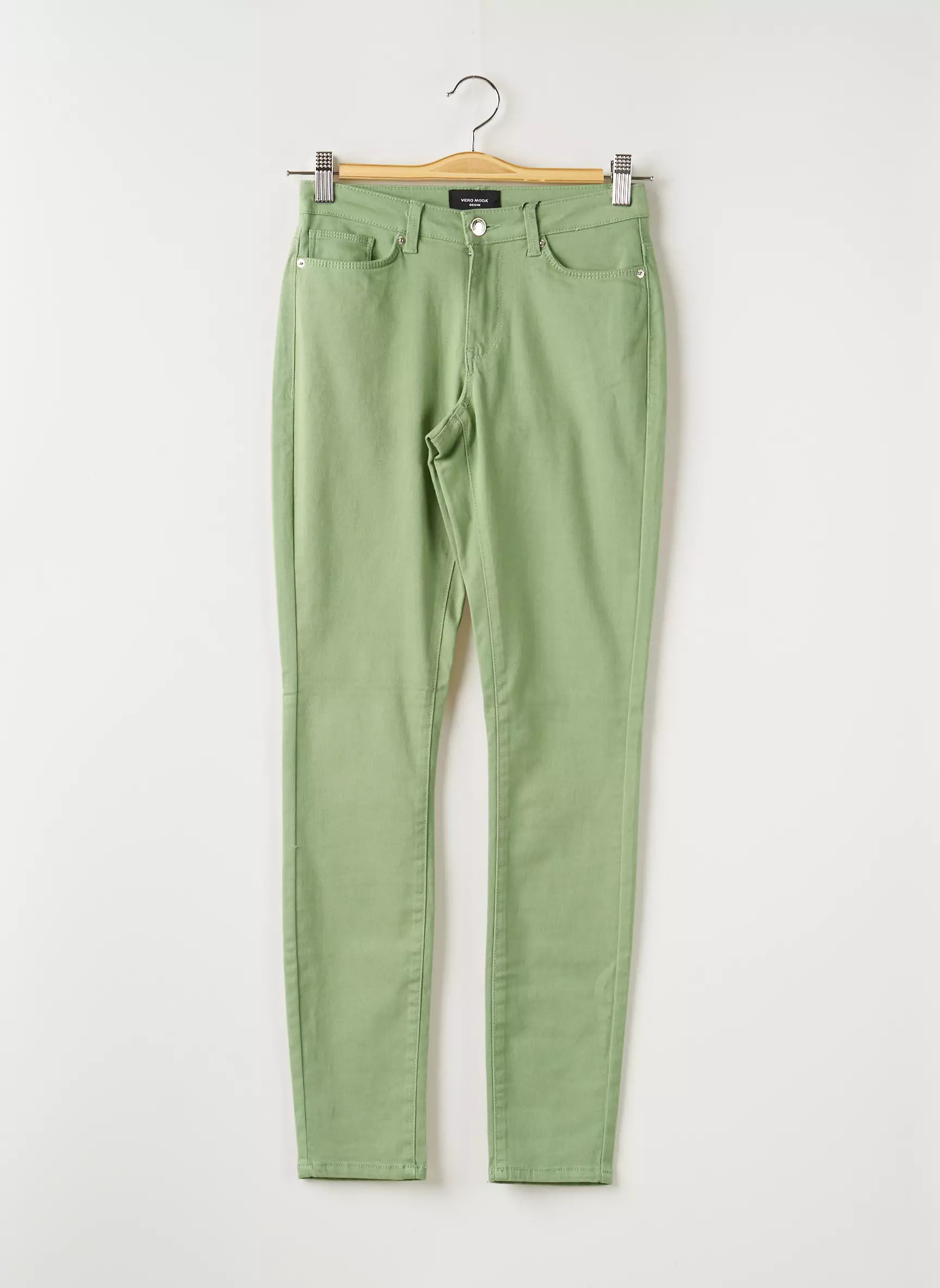 Vero Moda Pantalons Slim Femme couleur vert