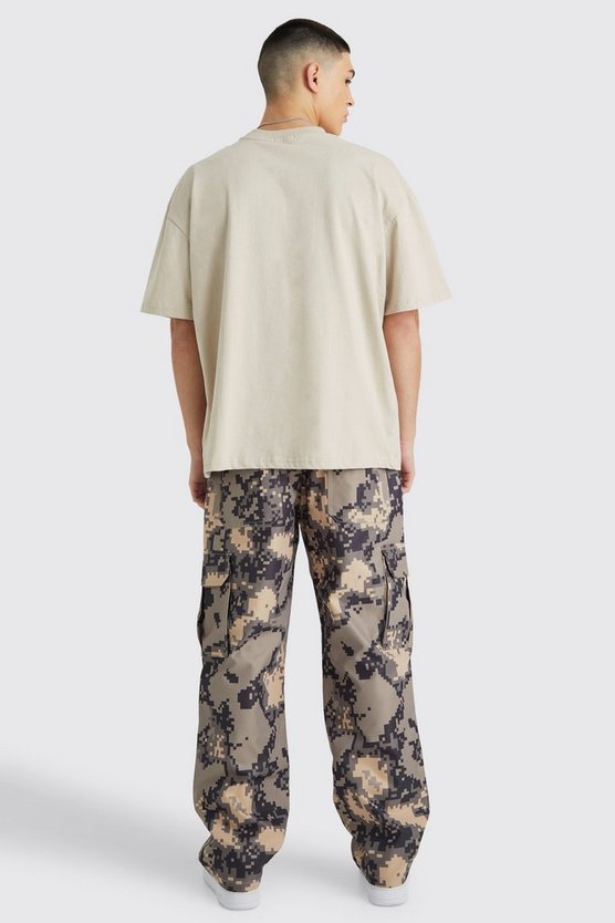 Lockere verpixelte Camouflage Cargo-Hose
