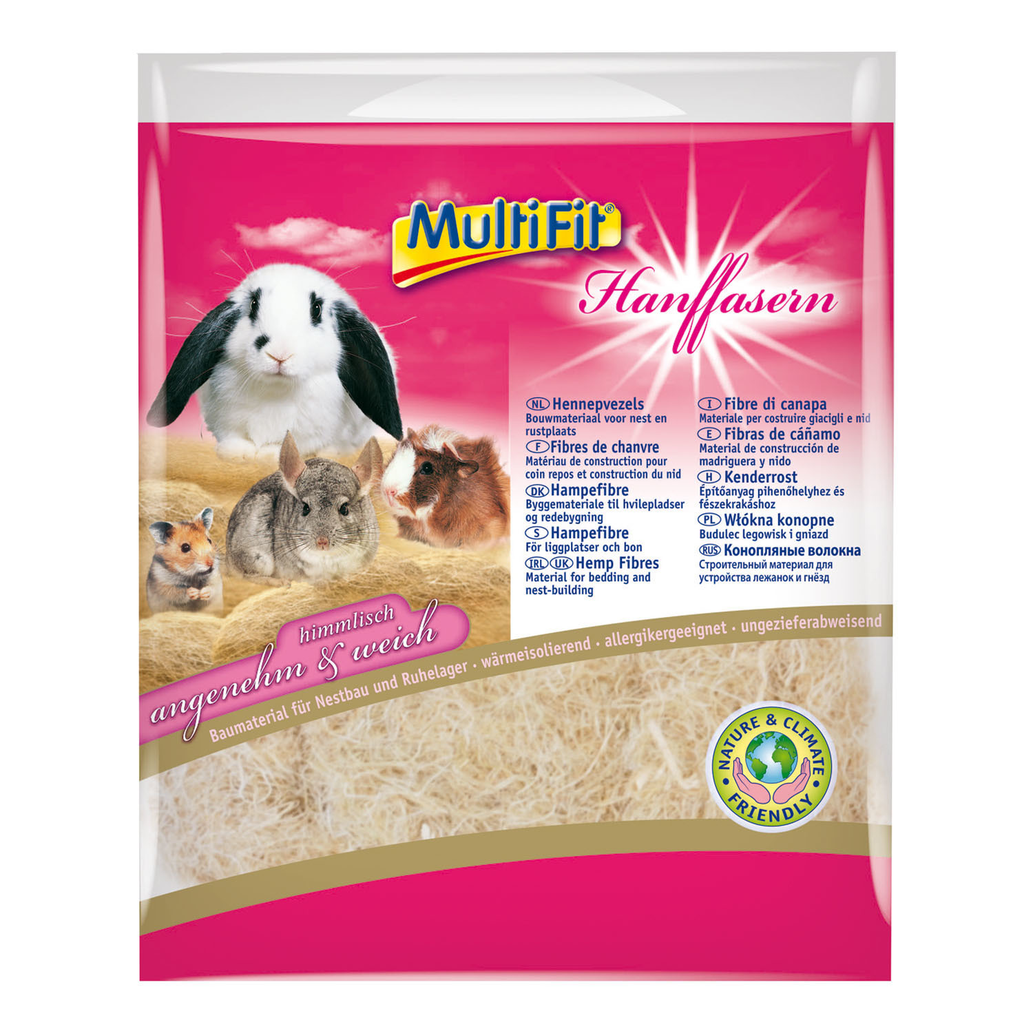 MultiFit Käfigzubehör MultiFit Hanffasern 50 g