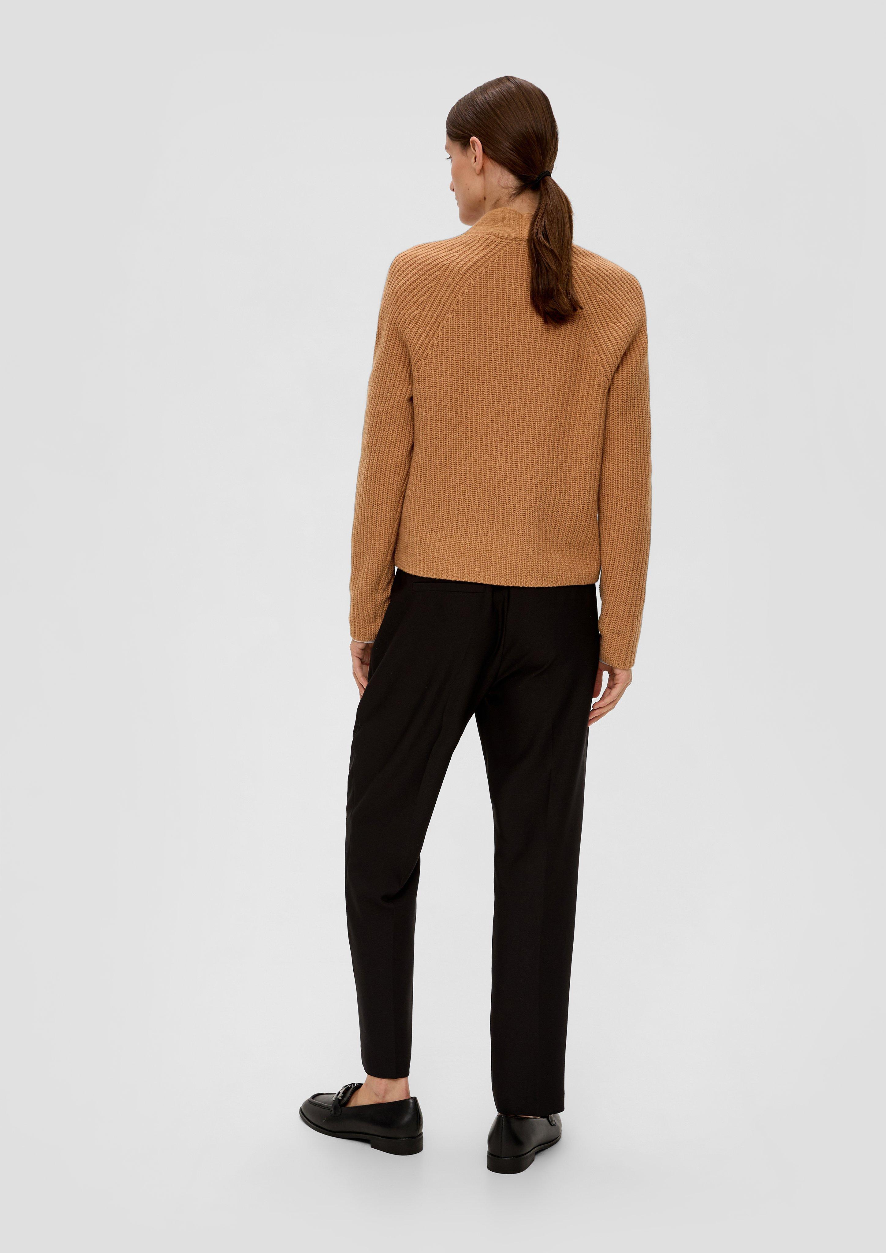 Kurzer Cardigan aus Wollmix  2136083-1803