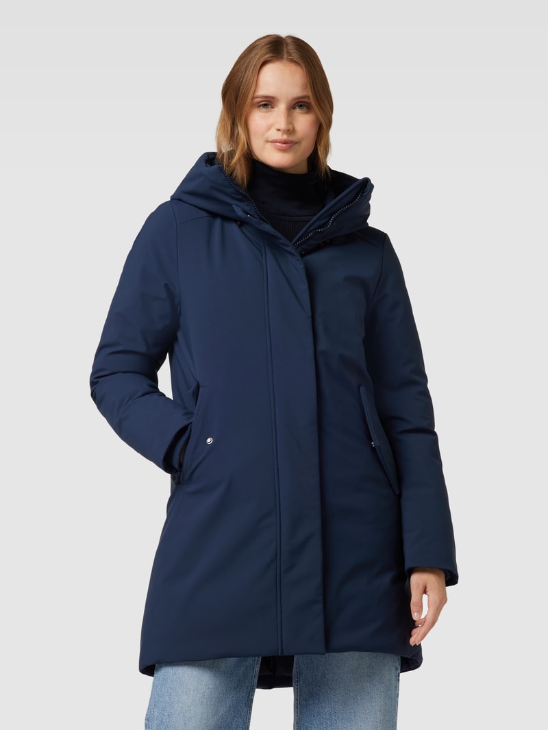 Parka mit Label-Patch Modell 'NELLIE' in marineblau