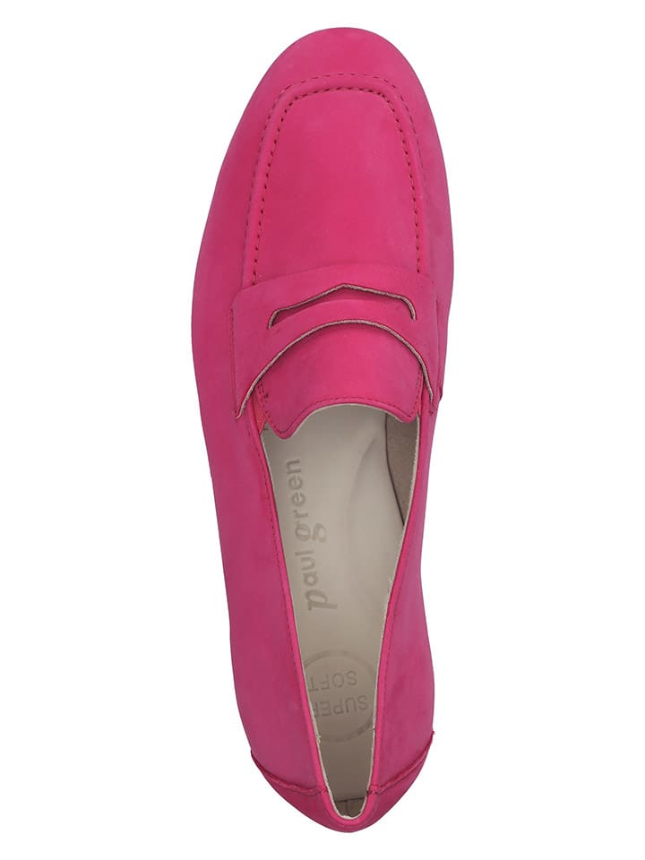 Paul Green Leder-Mokassins in Pink günstig kaufen