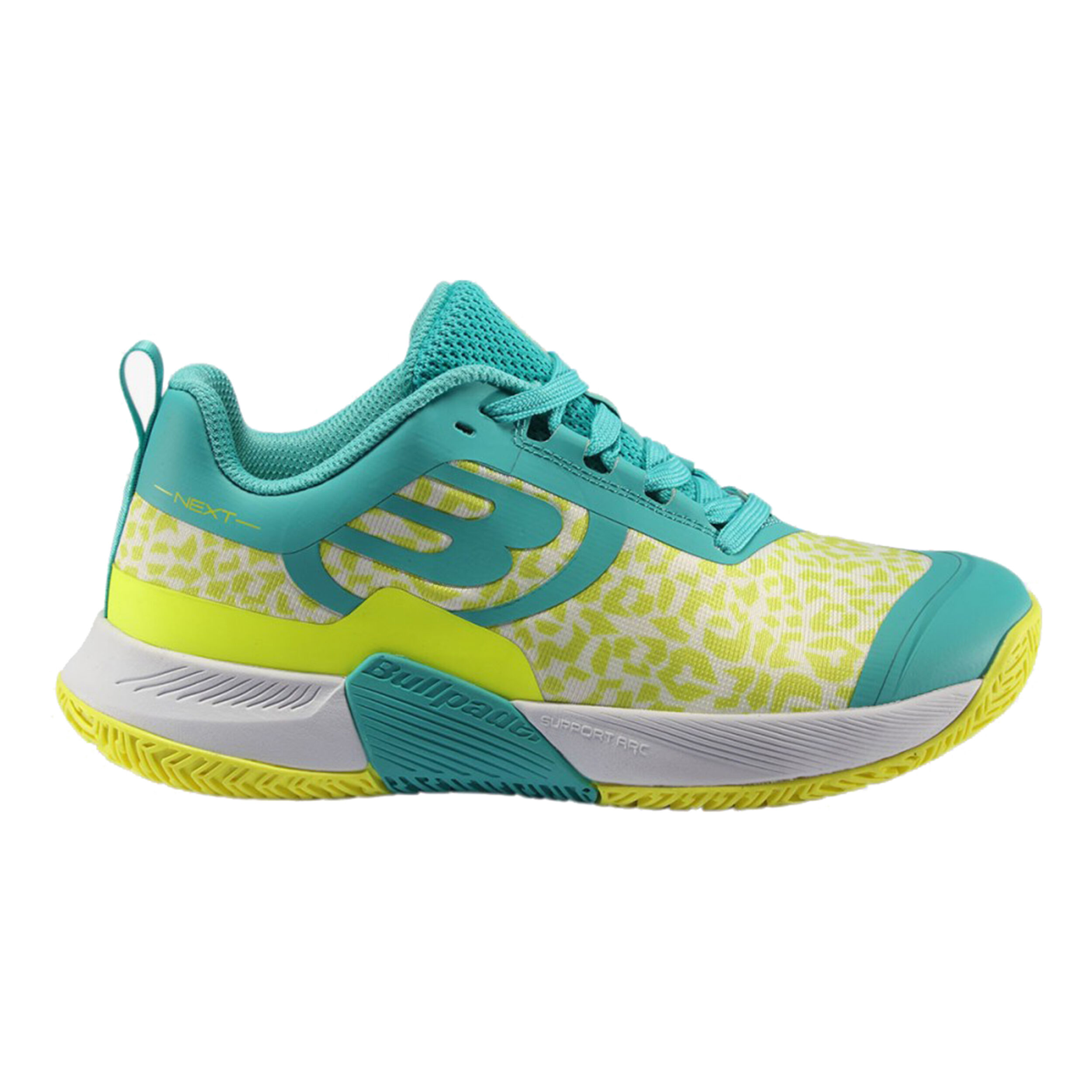 Next Hybrid Pro Padelschuh Damen - Türkis, Neongrün