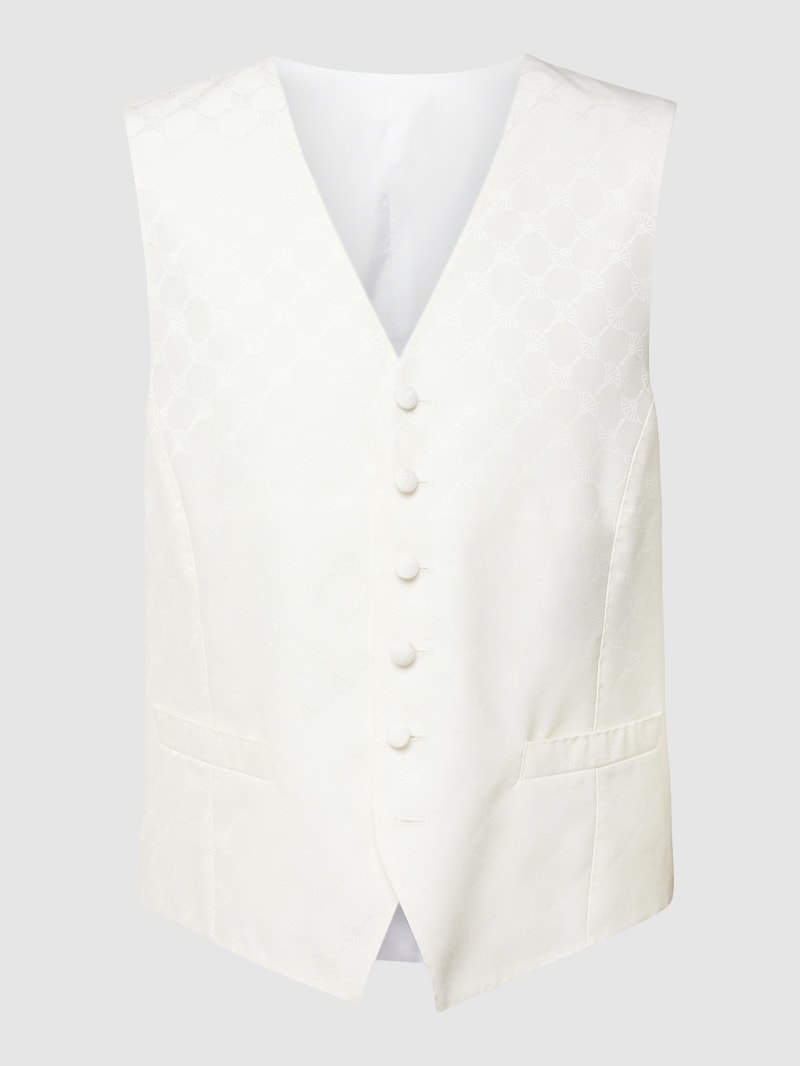 Weste mit Allover-Muster in beige