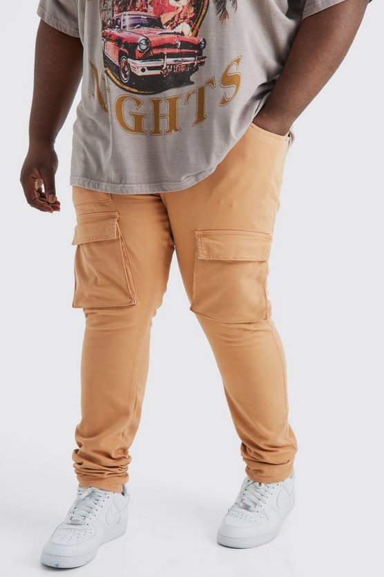 Plus Skinny Cargo-Hose mit Reißverschluss